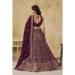 Picture of Fascinating Georgette Maroon Straight Cut Salwar Kameez