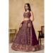 Picture of Fascinating Georgette Maroon Straight Cut Salwar Kameez
