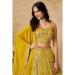 Picture of Georgette Dark Golden Rod Straight Cut Salwar Kameez