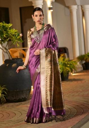 Picture of Nice Silk Purple Saree
