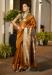 Picture of Grand Silk Dark Golden Rod Saree
