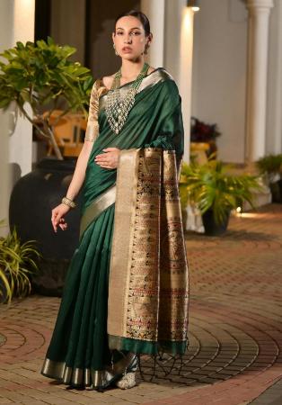 Picture of Ideal Silk Sea Green Saree