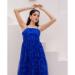 Picture of Elegant Georgette Dark Blue Readymade Gown