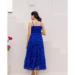 Picture of Elegant Georgette Dark Blue Readymade Gown