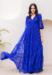 Picture of Charming Georgette Dark Blue Readymade Gown