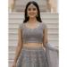Picture of Superb Net Dim Gray Lehenga Choli