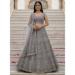 Picture of Superb Net Dim Gray Lehenga Choli
