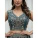Picture of Taking Organza Slate Grey Lehenga Choli