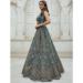 Picture of Taking Organza Slate Grey Lehenga Choli