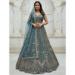 Picture of Taking Organza Slate Grey Lehenga Choli