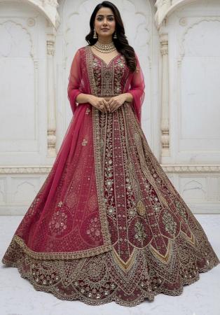 Picture of Enticing Organza Dim Gray Lehenga Choli