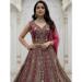 Picture of Enticing Organza Dim Gray Lehenga Choli