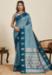 Picture of Statuesque Silk Cadet Blue Saree