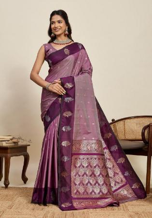 Picture of Admirable Silk Fuchsia Saree