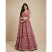 Picture of Sightly Net & Silk Pink Lehenga Choli