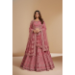 Picture of Marvelous Net & Silk Rosy Brown Lehenga Choli