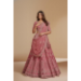 Picture of Marvelous Net & Silk Rosy Brown Lehenga Choli