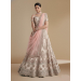 Picture of Stunning Net & Silk Off White Lehenga Choli