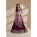 Picture of Admirable Net & Silk Maroon Lehenga Choli