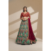 Picture of Comely Net & Silk Dark Slate Grey Lehenga Choli