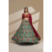 Picture of Comely Net & Silk Dark Slate Grey Lehenga Choli