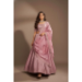 Picture of Superb Net & Silk Rosy Brown Lehenga Choli