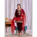 Picture of Appealing Chiffon Maroon Readymade Salwar Kameez