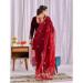Picture of Appealing Chiffon Maroon Readymade Salwar Kameez