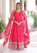Picture of Radiant Silk Deep Pink Readymade Gown