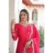 Picture of Radiant Silk Deep Pink Readymade Gown