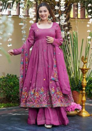 Picture of Good Looking Silk Orchid Readymade Salwar Kameez