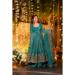 Picture of Enticing Silk Sea Green Readymade Salwar Kameez