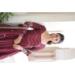 Picture of Graceful Silk Maroon Readymade Gown