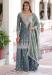 Picture of Shapely Georgette Slate Grey Readymade Salwar Kameez