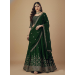 Picture of Taking Georgette Dark Green Lehenga Choli