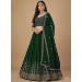 Picture of Taking Georgette Dark Green Lehenga Choli