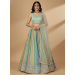 Picture of Wonderful Georgette Dark Khaki Lehenga Choli