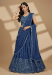 Picture of Appealing Georgette Midnight Blue Lehenga Choli