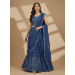 Picture of Appealing Georgette Midnight Blue Lehenga Choli