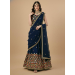 Picture of Wonderful Georgette Navy Blue Lehenga Choli