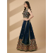 Picture of Wonderful Georgette Navy Blue Lehenga Choli