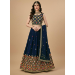 Picture of Wonderful Georgette Navy Blue Lehenga Choli