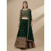 Picture of Pretty Georgette Dark Green Lehenga Choli