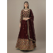 Picture of Statuesque Georgette Maroon Lehenga Choli