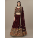 Picture of Statuesque Georgette Maroon Lehenga Choli