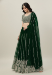 Picture of Bewitching Georgette Dark Green Lehenga Choli
