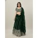 Picture of Bewitching Georgette Dark Green Lehenga Choli