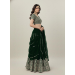 Picture of Bewitching Georgette Dark Green Lehenga Choli