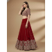 Picture of Fine Georgette Dark Red Lehenga Choli