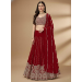 Picture of Fine Georgette Dark Red Lehenga Choli